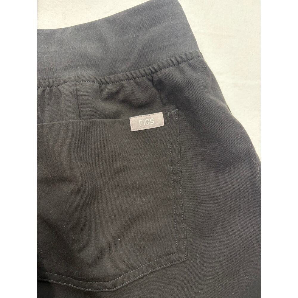 FIGS Yola Skinny Scrub Pants Womens Small Black Jogger Technical Collection - Picture 5 of 5